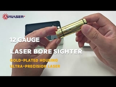 12 Gauge เลเซอร์ Boresighter สําหรับปืนยิง การล่า ความละเอียดสูง Zeroing อุปกรณ์การสอดคล้อง