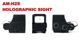 AM-H2S Holographic Sight Night Vision ปุ่มข้างที่เข้ากันได้ 1200 กันกระแทก กันน้ํา IP68