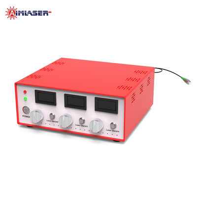 RGB Fiber Coupled Laser Diode Module 450nm 520nm 638nm พลังงาน 20mW ปรับได้ด้วย TTL Analog Modulation และคอมพิวเตอร์ควบคุม
